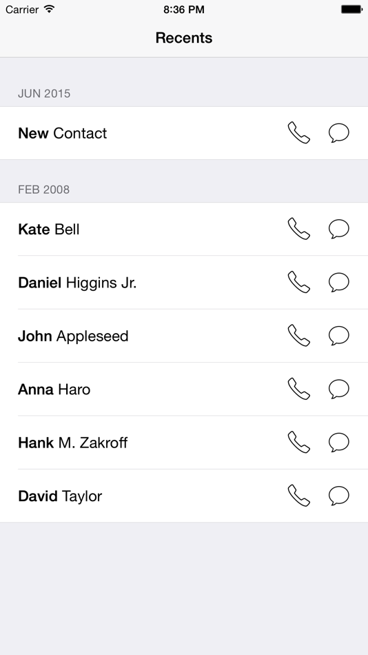 Recents (iOS) 由: Brian Donohue Recents (iOS) 由: Brian Donohue