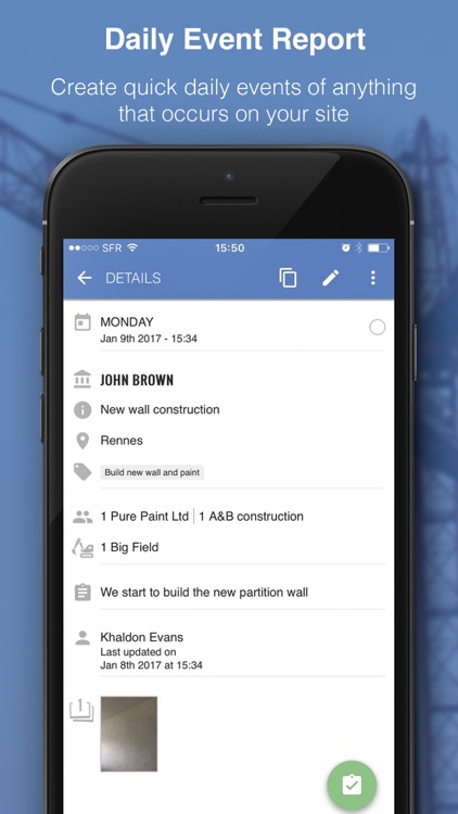 Site Diary Construction Report