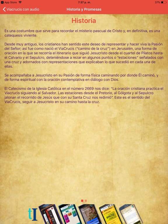 El Santo Viacrucis con audio iPad screenshot 5 - Lifestyle app