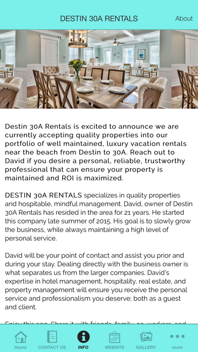 Screenshot #2 pour DESTIN 30A RENTALS