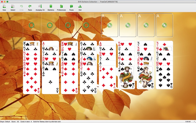 bvs solitaire collection iphone screenshot 3