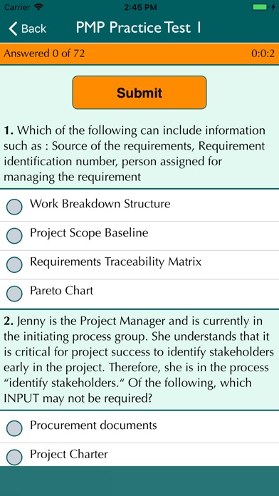 PMP and CAPM Practice tests screenshot 3