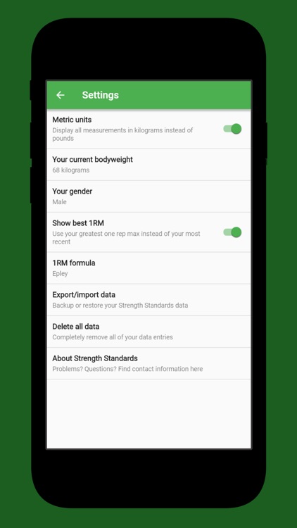 Strength Standards: Tracker screenshot-4