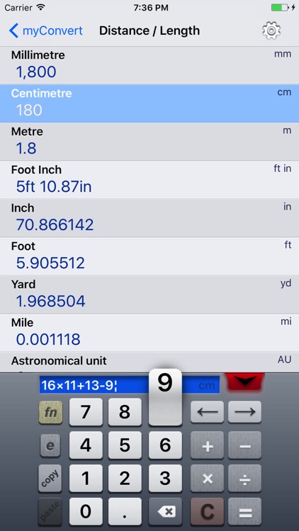 myConvert Lite - unit converter