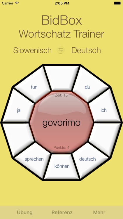 Vocabulary Trainer: German - Slovenian