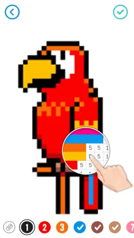 Game screenshot Pixel Cartoon: Number Coloring mod apk
