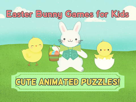 Screenshot #4 pour Jeux des lapins de Pâques pour enfants : Puzzles