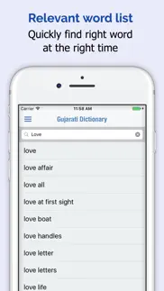 How to cancel & delete gujarati dictionary + 3