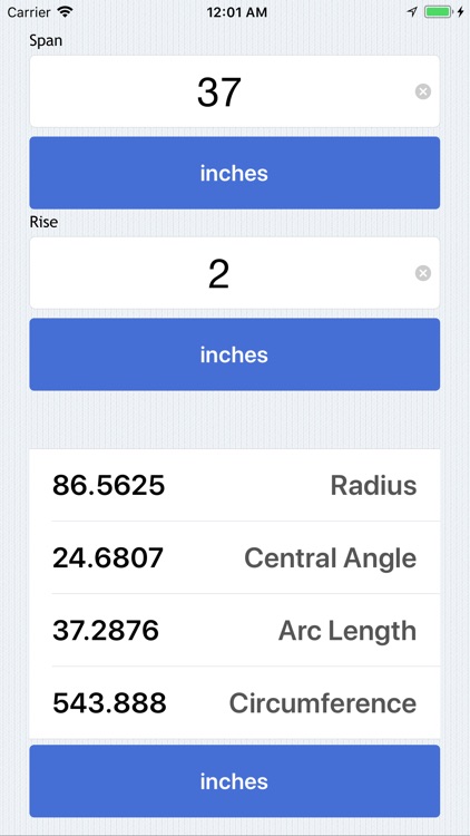 Radius Calculator