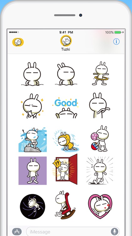 Tuzki Animated Sticker Pack