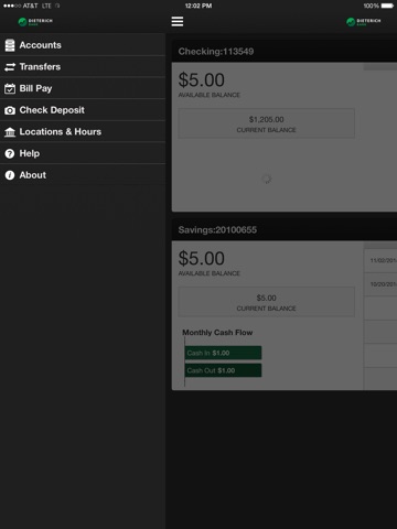 Dieterich Bank Mobile for iPad screenshot 3