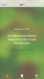 The Kettlebell Swing Challenge screenshot #3 for iPhone