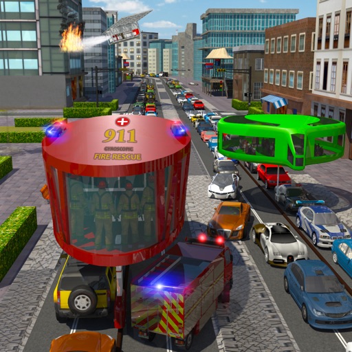 Firefighter Gyro Bus Simulator iOS App