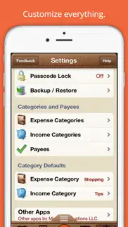 easy expenses tracker iphone screenshot 3