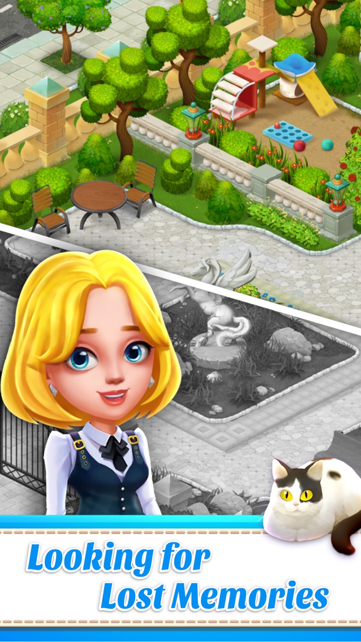 Town Story - Match 3 Puzzle Hack screenshot 2 - iOS game interface