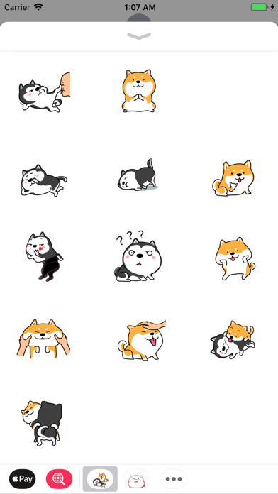 Cute Shiba Husky Friend Sticke screenshot 3