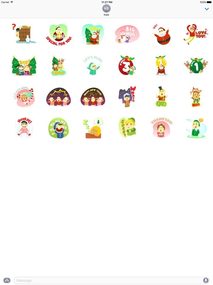 Santa And His Friends Sticker