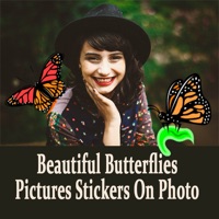 Beautiful Butterflies Pictures Stickers On Photo app icon - Photo & Video app for iPhone