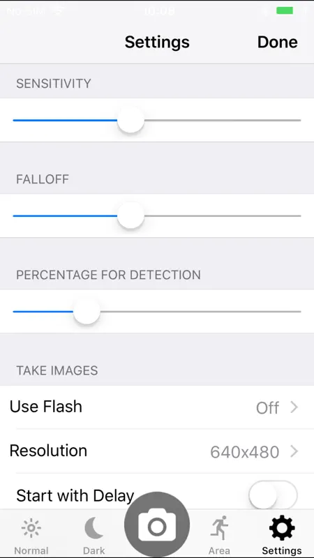 Motion Detector LIVE screenshot 2 of 3