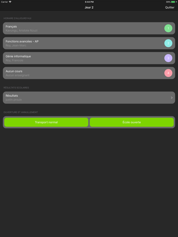 Screenshot #5 pour Portail des Élèves