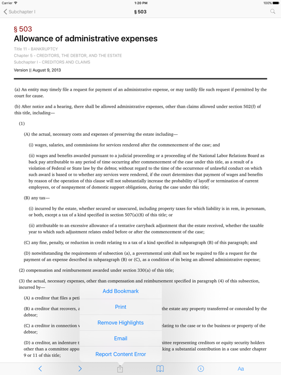 Screenshot #6 pour 11 USC - Bankruptcy (LawStack Series)