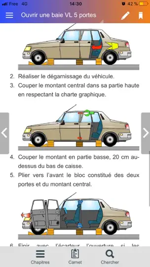 Capture d'écran de GO SR BMPM sur iPhone 8