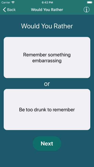 Would You Rather Drinking Game screenshot 3