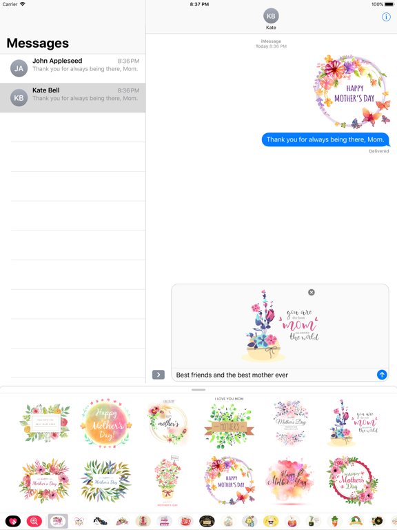 Screenshot #5 pour Watercolor Mother's Day Pack