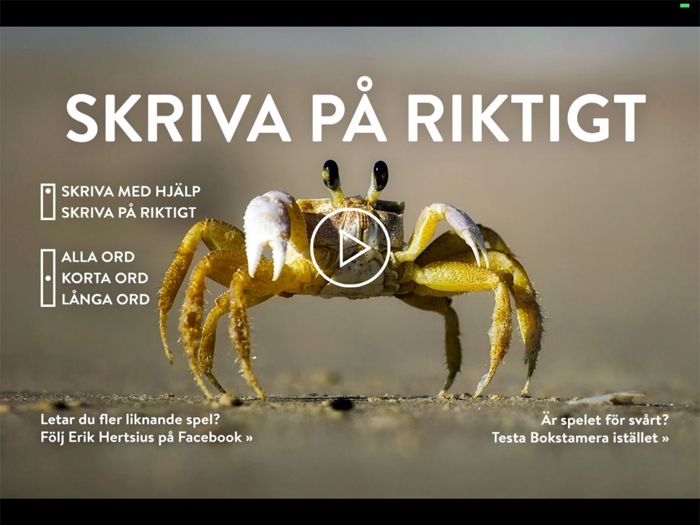 Skriva på riktigt