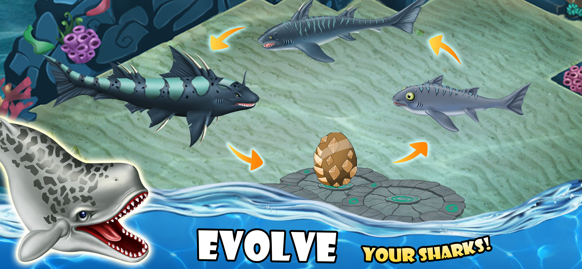 SHARK WORLD -water battle game screenshot 5