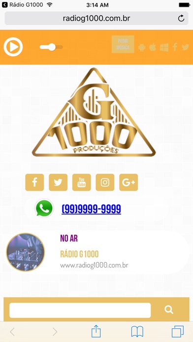 Rádio G1000 screenshot 2