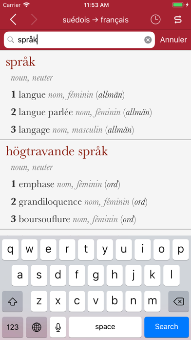 Accio: Swedish-French Screenshot