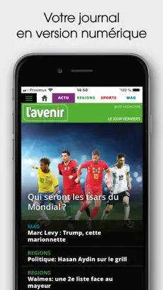Screenshot 1 L'Avenir Journal iphone
