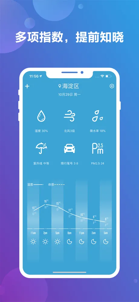 天气 - 准确天气变化实时预报