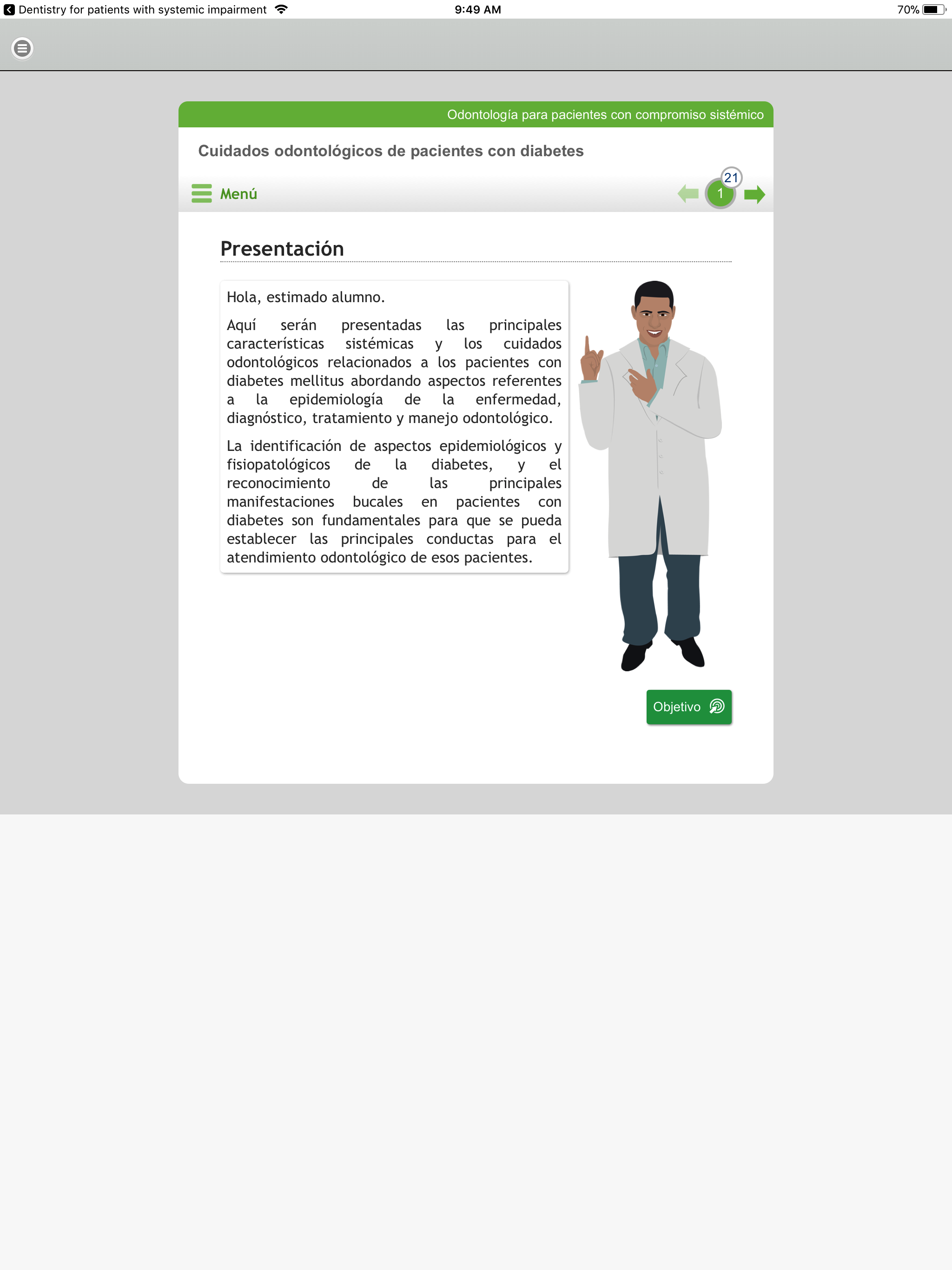 Odontología para pacientes con