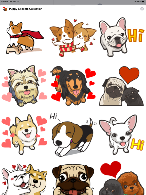 Screenshot #4 pour Puppy Stickers Collection