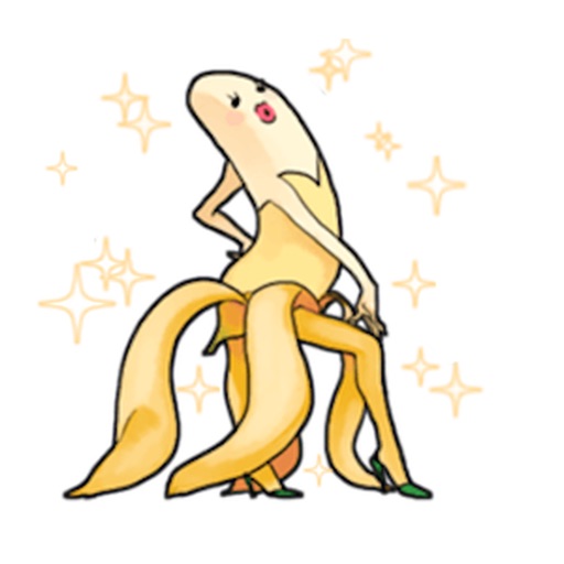 Beautiful Banana Model Sticker icon