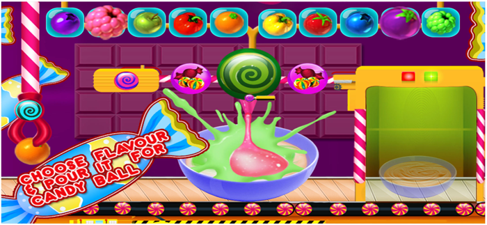 Sweet Candy Bubble Gum Factory