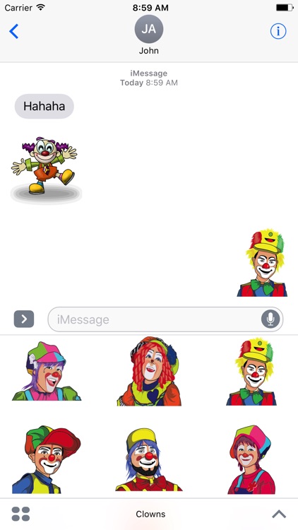 Clown Stickers - HAHAHA