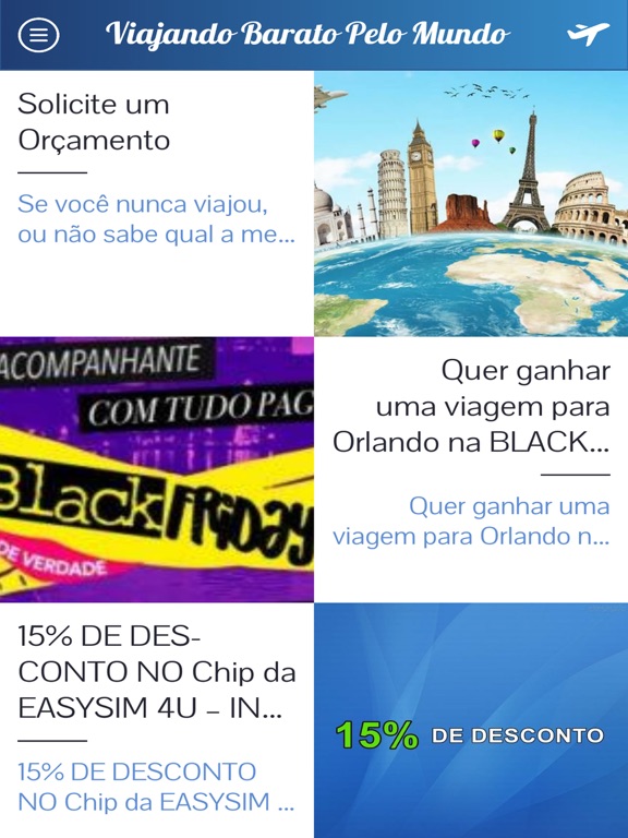 Screenshot #6 pour Viajando Barato Pelo Mundo