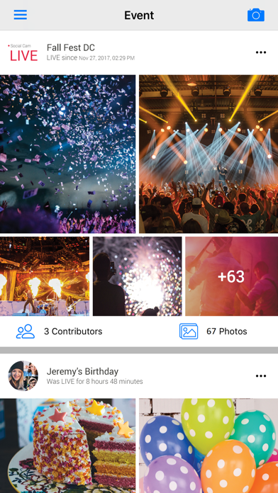 Screenshot #1 pour Social Cam - Photo Sharing App