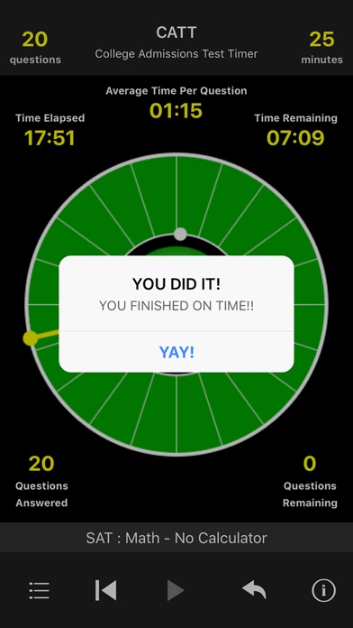 SAT/ACT/PSAT Timer - by CATT iPhone screenshot 5 - Education app