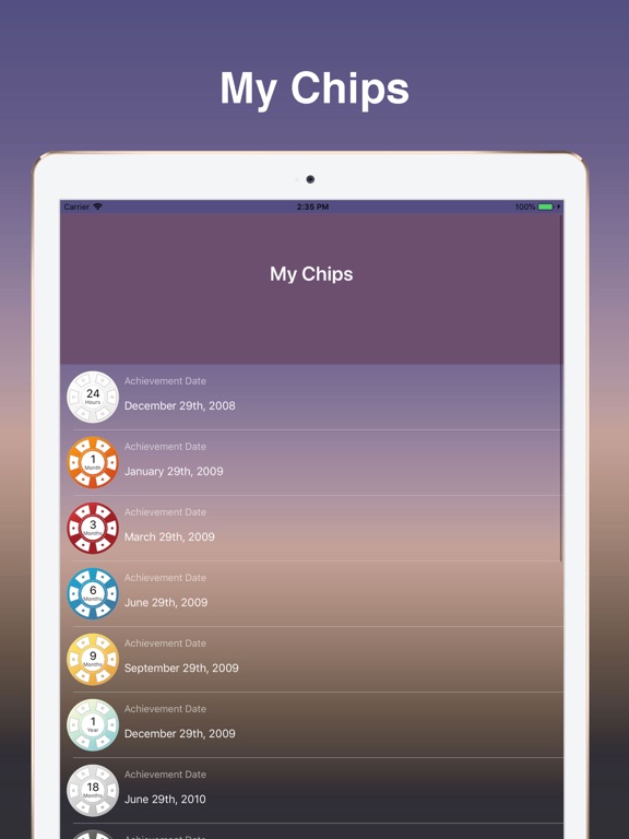 Clean Today -  Drug Free Life iPad screenshot 5 - Lifestyle app