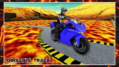 Lava Rooftop Bike Stunts Rider screenshot 2