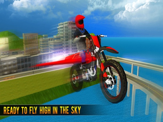 Flying Bike Beach Sim iPad screenshot