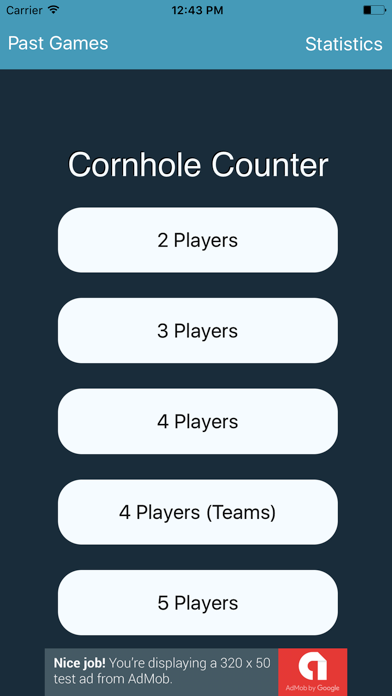 Cornhole Counter Lite iPhone screenshot 1 - Sports app