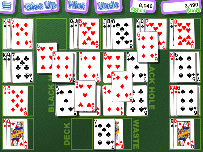 Crystal Black Hole Solitaire