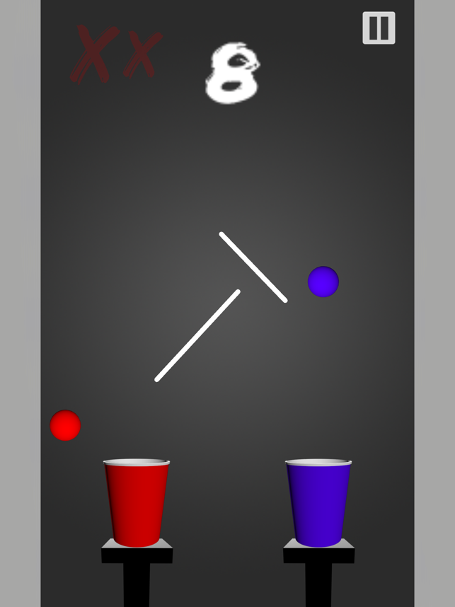 Ball to Cup, game for IOS