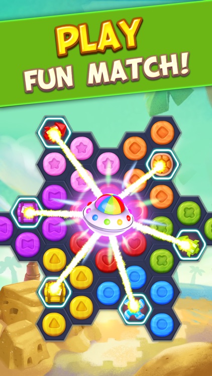 Toy Party: Match 3 Hexa Blast! screenshot-1
