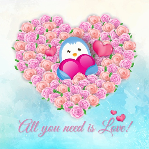 Love Quotes with Lovely & Cute Animal Character icon